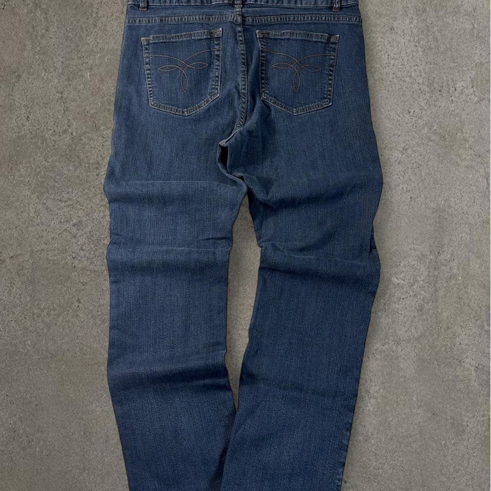 Chaps Womens Y2K Bootcut Flared Denim Jeans Blue Size 14 0231